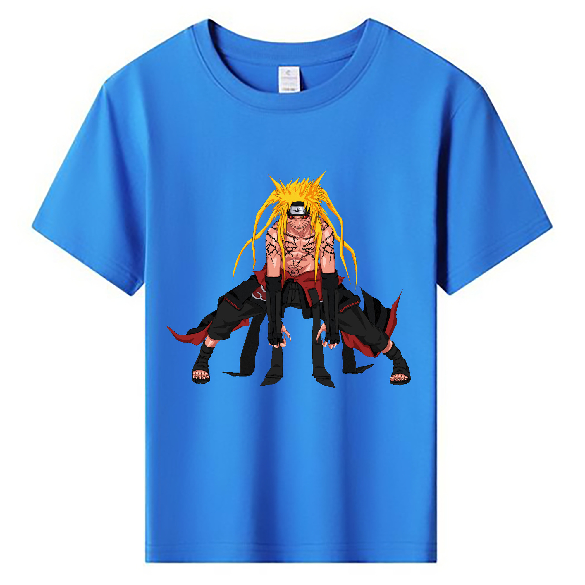 （画像用） NARUTO -ナルト- うずまき ナルト Uzumaki Naruto 綿100％キッズTシャツ（フロントプリント）